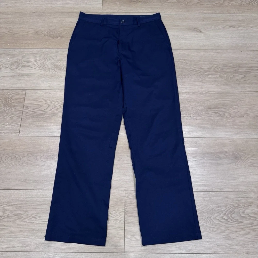 adidas Men's 34x32 ClimaCool Navy Performance Golf Pants Lightweight